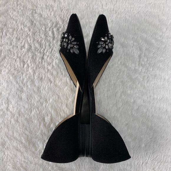 Simply Vera Vera Wang Women's Black Faux Suede Flats Size 8.5 - Picture 4 of 8